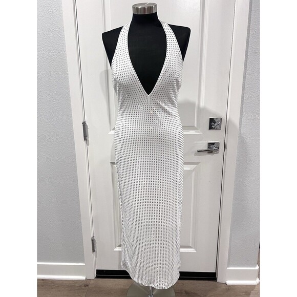 Zara White Halter Midi Dress - Picture 12 of 16